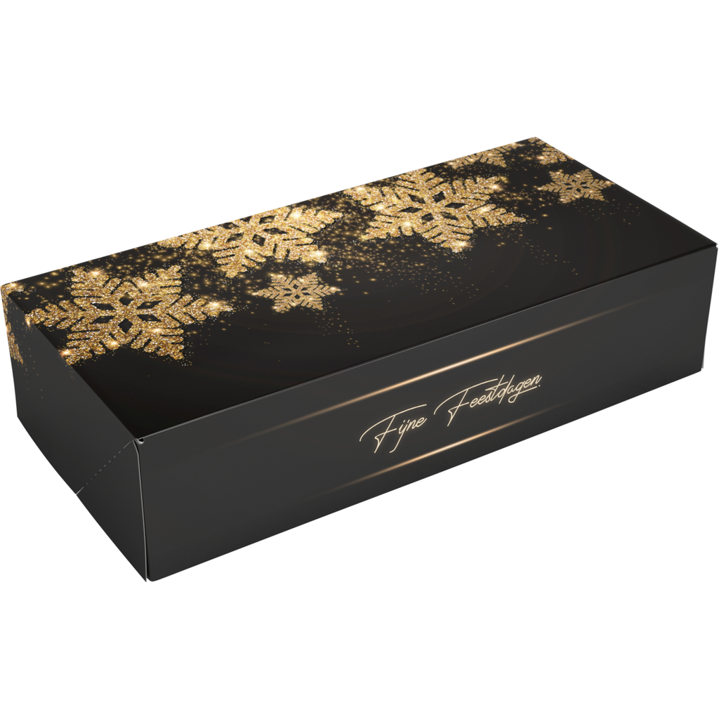 Stoldoos Glitter Sterren Middel 34x16x8cm (25st/doos)