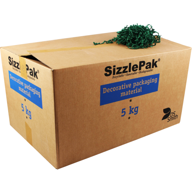 SizzlePak Vulmateriaal Papier Groen (5kg/doos)