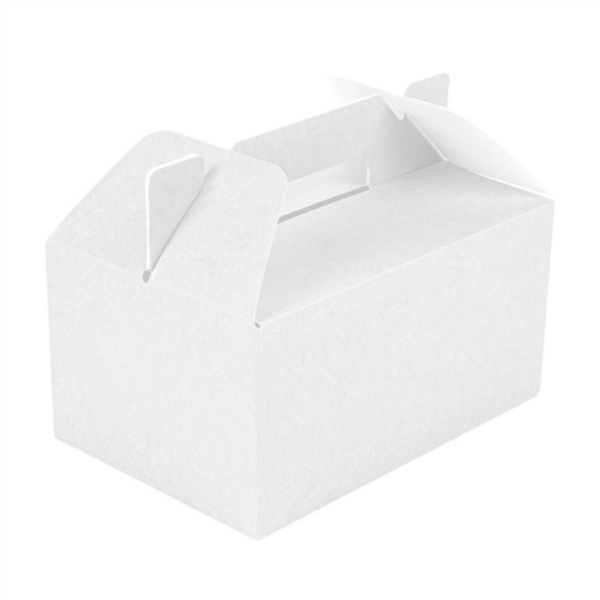 Cases For Take-Away Meals The Pack 24,5x13,5x12cm White Cardboard (100st/doos)