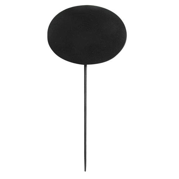 Oval Blackboards Picks 8x6x18cm Black Bamboo (5st/pak)