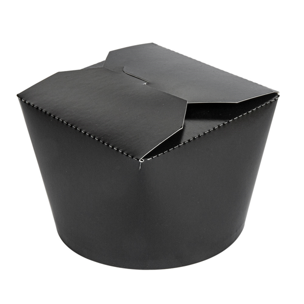 Salad Containers 12,3x8,5cm Black Cardboard (50st/pak)