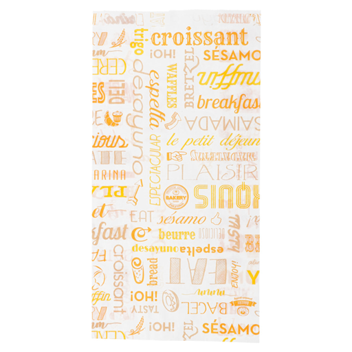 [229.13] Croissant bags "Parole" 14+7x26cm white (500st/pak)