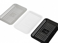 [422010] Vleesschaal Hard PS Wit 100x160mm 4000st/ds