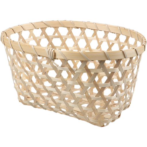 [436397] Mand Bamboo 25x19x12.5cm Naturel (per stuk)