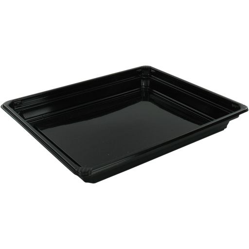 [444358] Sushi tray zwart 171x143x22mm PET zwart 600st/ds