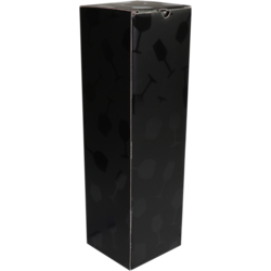 [474010] Luxe Champagne doos Zwart 1 fles per stuk