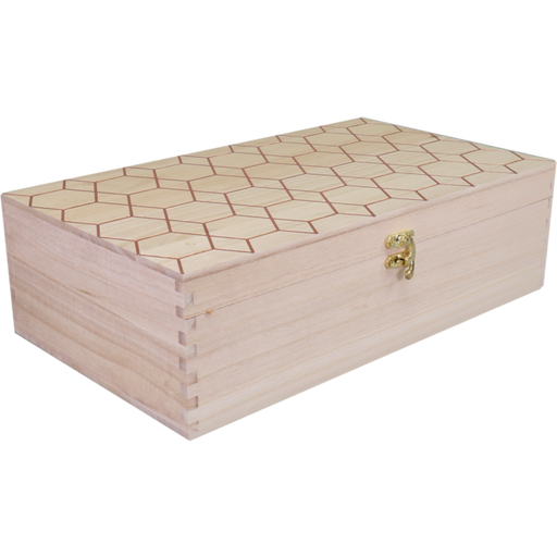 [479002] Scharnierkist hout 2 fles 340x190x095mm per stuk