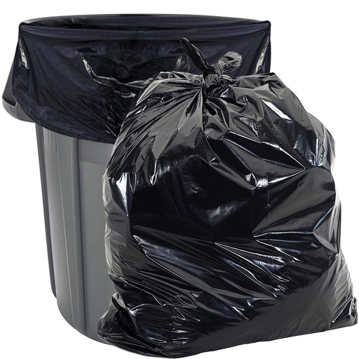 [PG66051] Trashbags / Vuilniszakken 55 Gallon 38x58 Heavy Duty Black Liner 1.50 mil(100stuks)