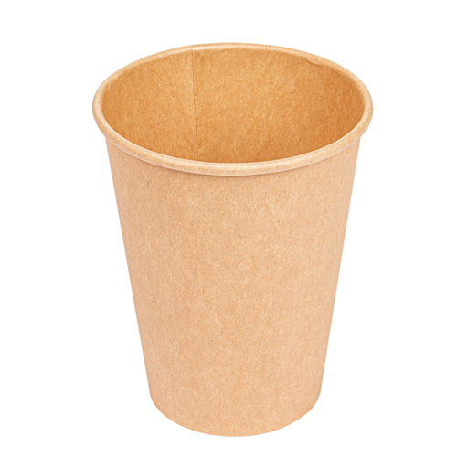 [233.01] Hot cups single wall 360ml Brown Kraft (50st/pak)