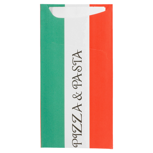 [169.58] Sacchetto Tissue Pizza (White Cellulose Napkin) 33x40cm (100stuks/pak)