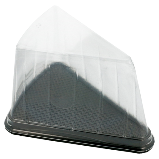 [183.54] PET Clear Triangular Container (Taartpunt) 12,4x8,75x8,2cm (300st/ds)