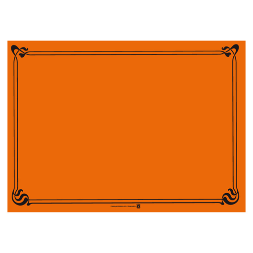 [191.12] Placemats "Snack" 31x43cm Orange Cellulose (500/pk)