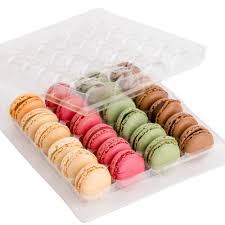[205.38] Blisters 24 macaroons 20x30x5cm Clear PET (50st/pak)