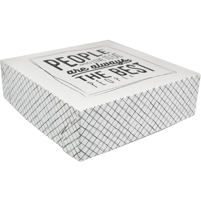Gebaksdoos "Love to Eat" 30x30x9cm (50st/doos)