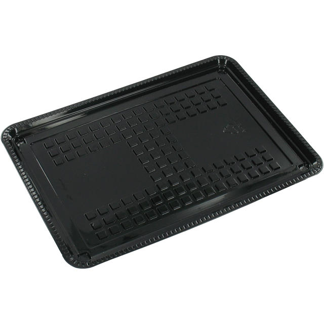 Vleesschaal Hard PS zwart 125x180mm 3000st/ds