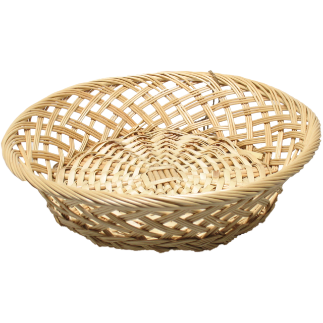 Mandwerk wit rond 33cm-8cm opengewerkt. (per stuk)