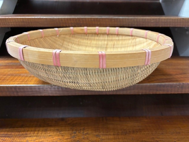 Mand Bamboo 41x41x11cm naturel (per stuk)