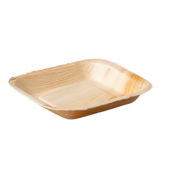Bordje Plate Palm Leaf (Biodore) 170x170mm  (25st/pak)