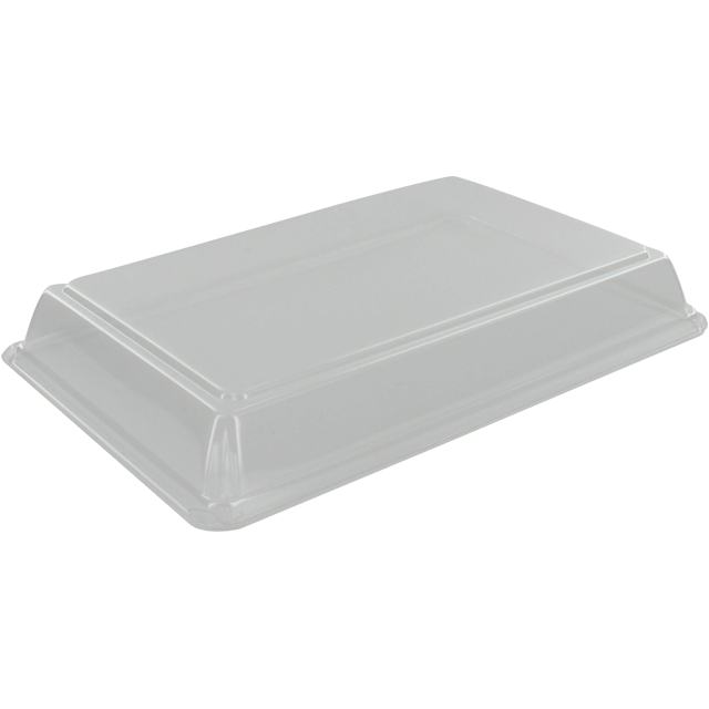 Deksel sushi tray 208x138x27mm OPS trans 500st/ds