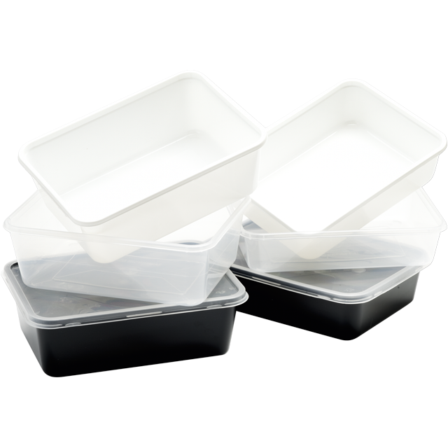 PP Spuitgiet 1000cc Transparant kilo bakje 182x135x63mm 500st/ds (448336)