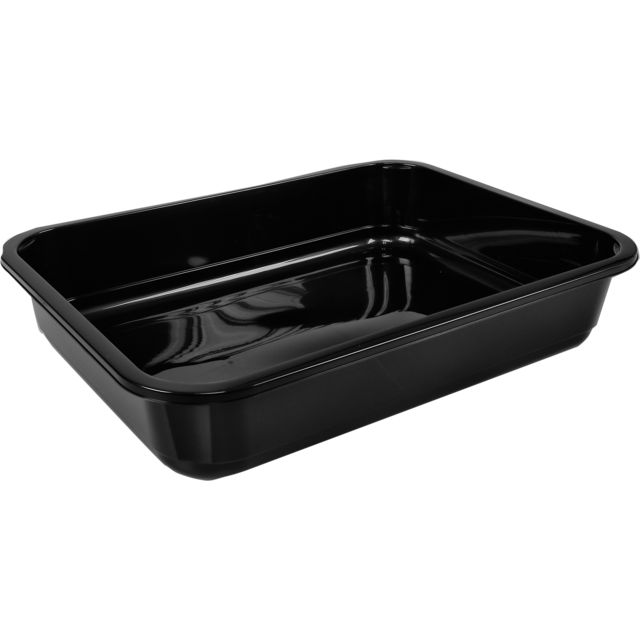 BBQ APET Bak H3 Spuitgiet zwart 308x240x60mm 3300cc (152st/doos)