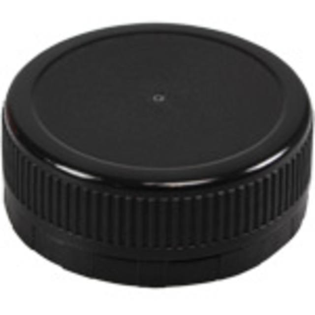 PET fles kunststof doppen zwart rond voor clear PET flessen 250/330/500/1000 ml. (100stuks/zak)