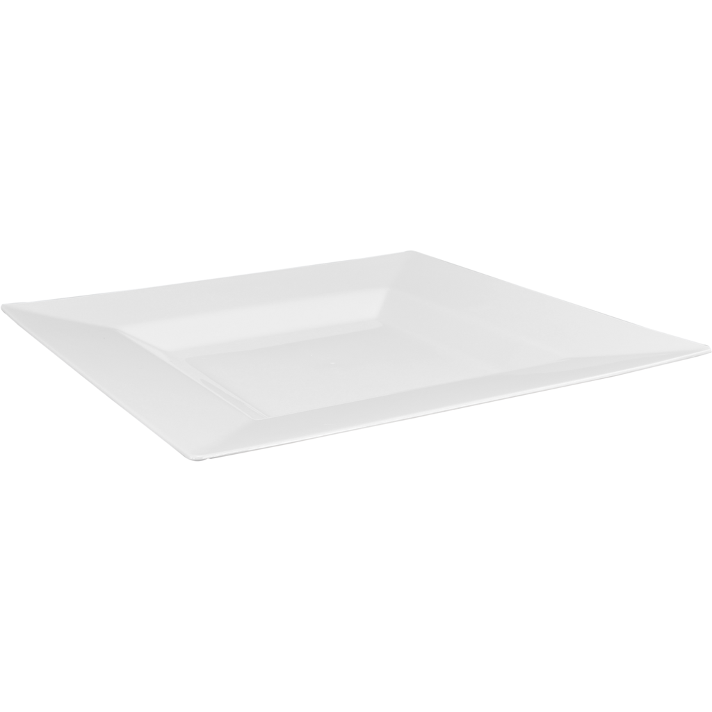Bord vierkant Wit X-large 270mm (20 stuks/pak)