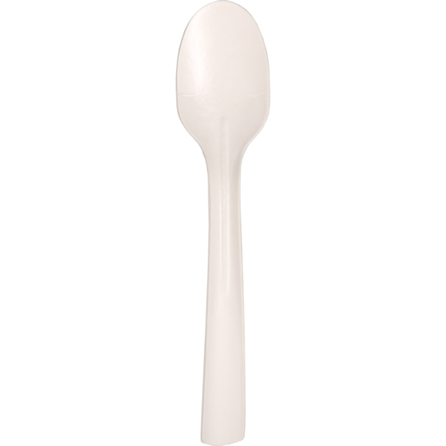Biodore papieren lepel 17.5cm Wit (50st/pak)