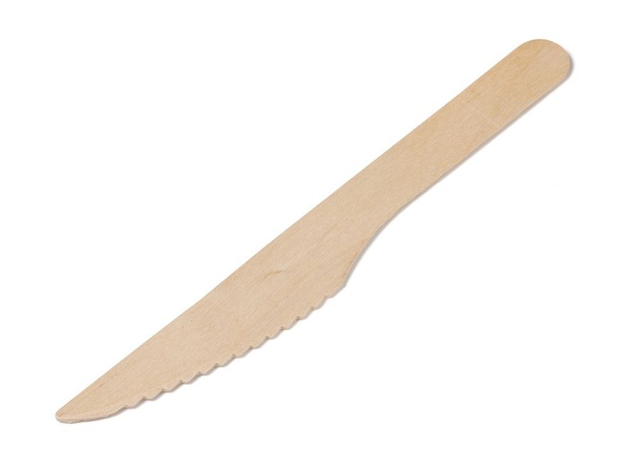 Houten Mes (Biodore) 165mm 100st/pk