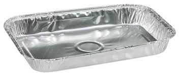 Aluminium schaaltje rechthoekig (190x130x21mm) 400cc (750st/doos)