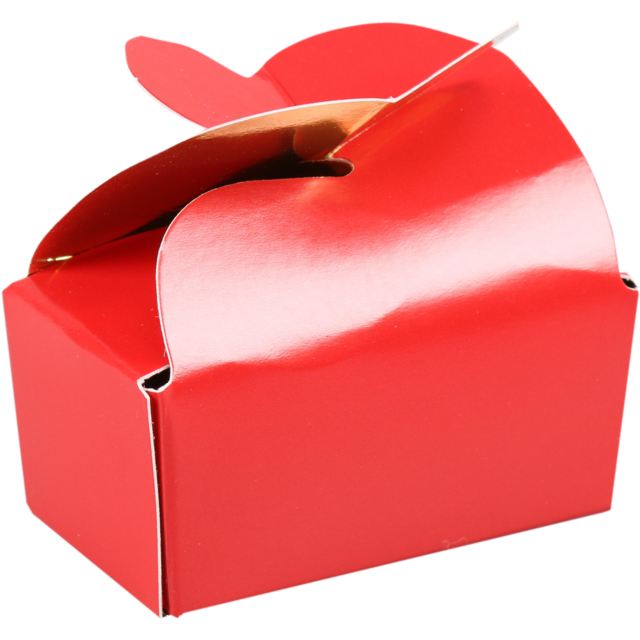 Ballotin karton Vlinder Rood 2-bonbon (50st/pk)