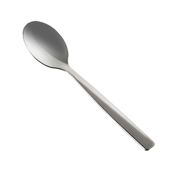 Bestek lepel / Spoon metal look 18,8cm Silver 25pc/pk