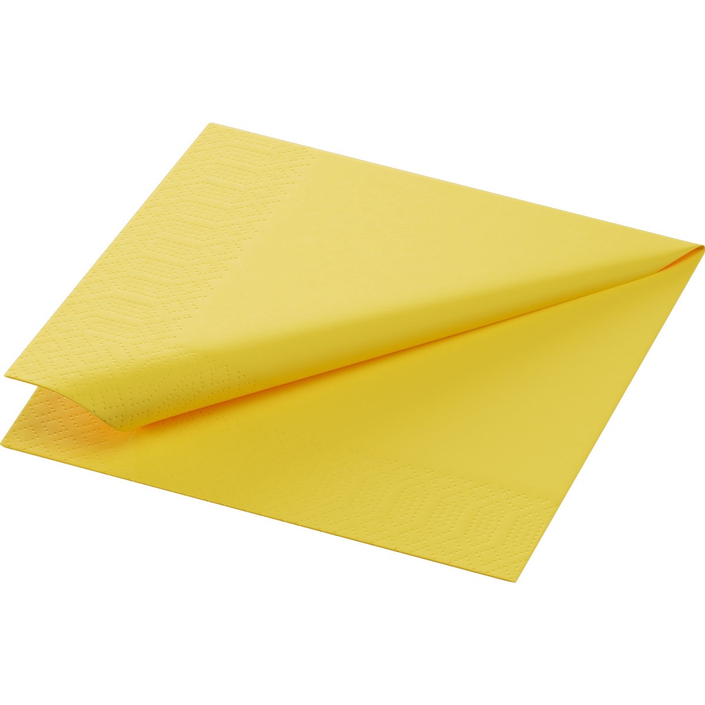 Napkins 2-Ply Cocktail Yellow 24x24cm 300 st/pk