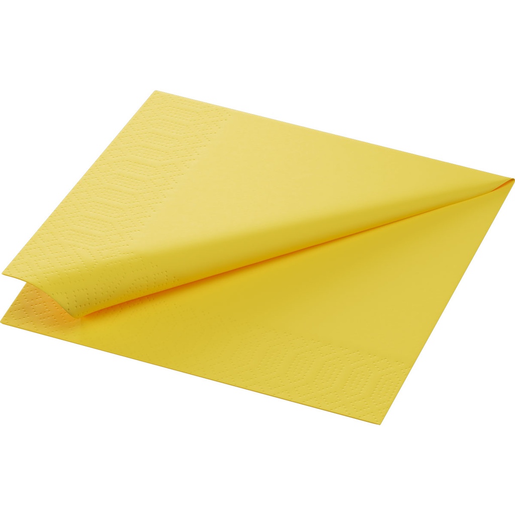 Napkins 2-ply Yellow 33x33cm 2-ply 125st/pk