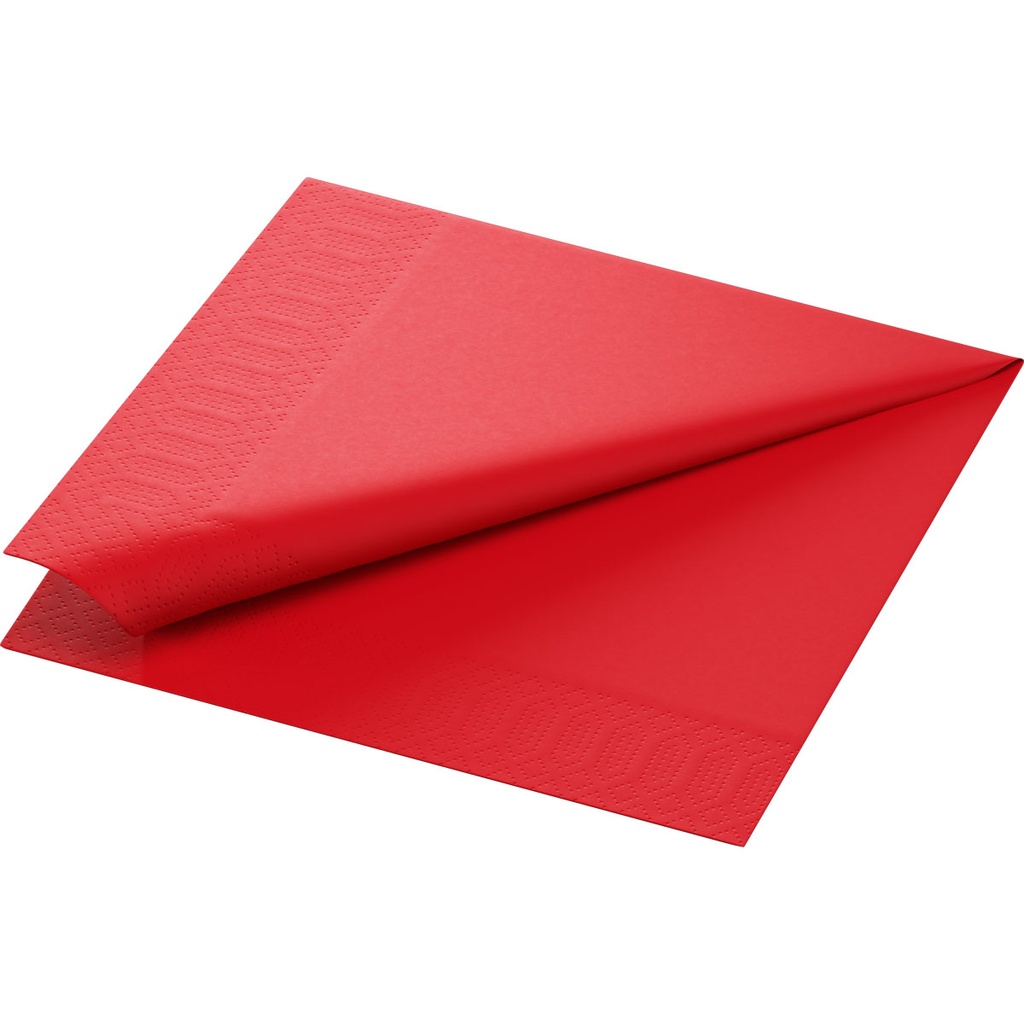 Napkins 2-ply Red 40x40cm 1/4 fold 125st
