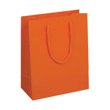 Matte Eurotote Orange . 8x4x10"  25pc/pk