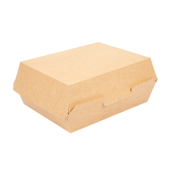 "The Pack" Lunch Box 22,5x17x8,5cm Natural Kraft Nano-Micro Corrugated Cardboard (50st/pak)