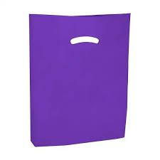 Super Gloss Shopping Bag 100 pcs DRK Purple 15x18+4 L08GL