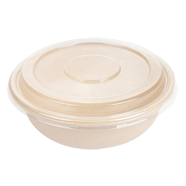 Combo salad bowl + lid "Bionic" 750ml 17,5x7,8cm (50st/pak)