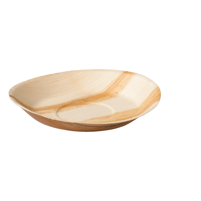 Biodore bordje / plate Jeeva Palm Leaf Rond 180mm (25st/pak)