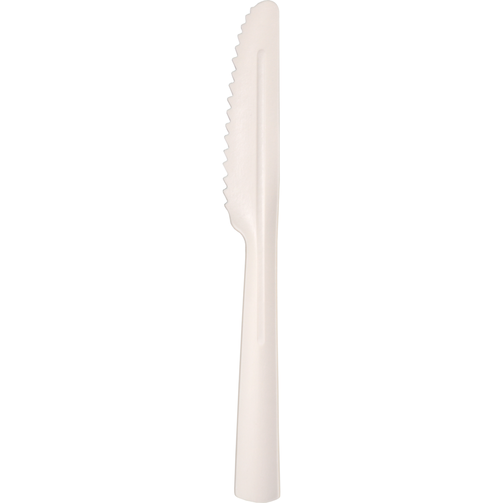 Biodore papieren mes 19cm Wit (50st/pak)