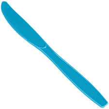 Mes / Knife 180mm Turquoise (20st/krimp)