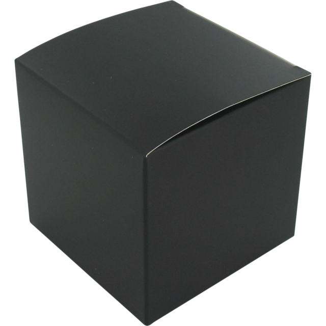 Kubus doosje Zwart 8x8x8cm (per stuk)