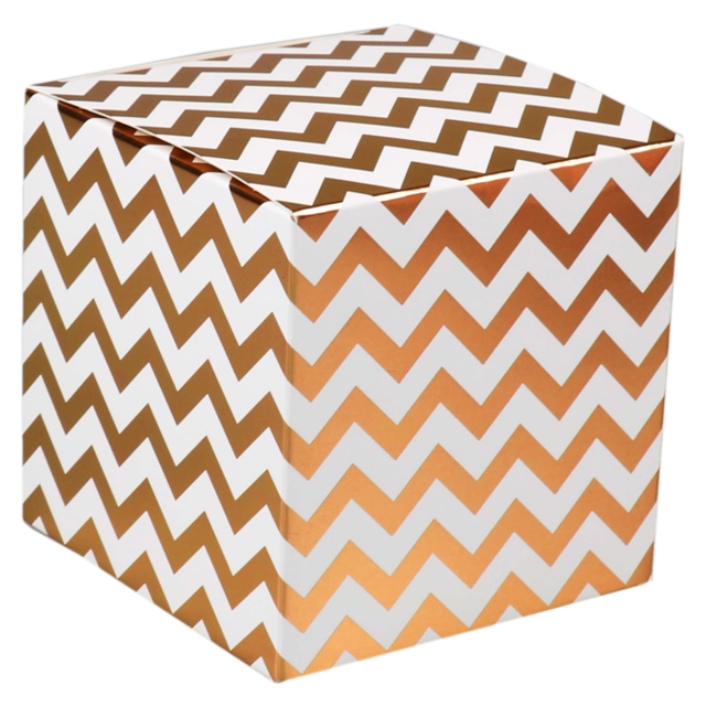 Lovly Kadodoos kubus 10x10x10cm "Chevron" (per stuk)