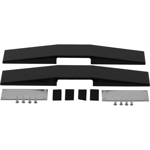 Papierafroller zwart voetsteunen set Legro