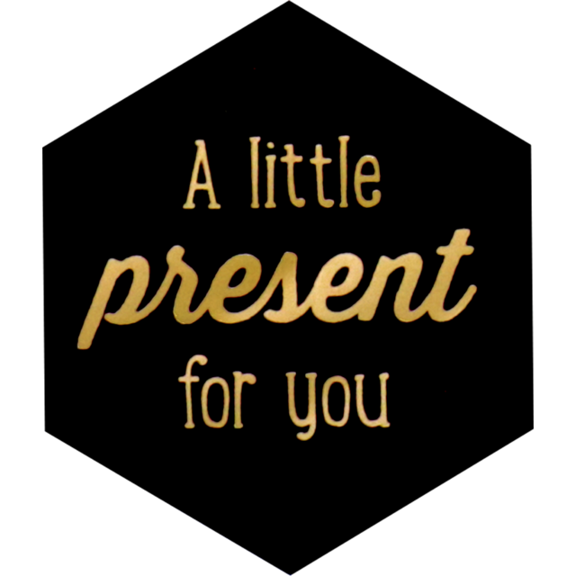 LOVLY etiket "Little Present for You" (rol a 500 stuks)