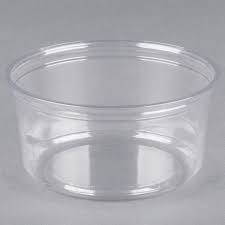 PETE Deli Alur. Clear container 12oz FK- RD12  50 pcs/pack