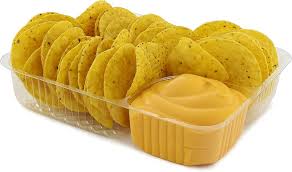 Nacho Tray 2 compt Large Clear. 125st