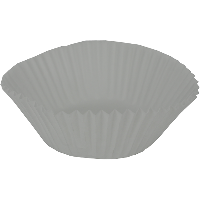 Caisses baking cup Wit 95mm diameter (b=45/r=25mm) / 1.000st/doos