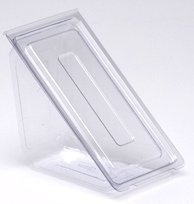 Sandwich wedge w/lid Clear 6.63x3.56x3.52 (250pcs/case)